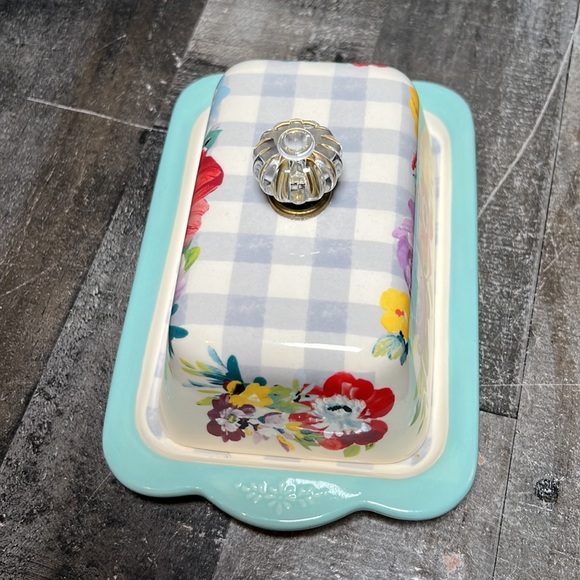 Pioneer Woman Sweet Romance Ceramic Double Stick Butter Dish - Picture 2 of 7